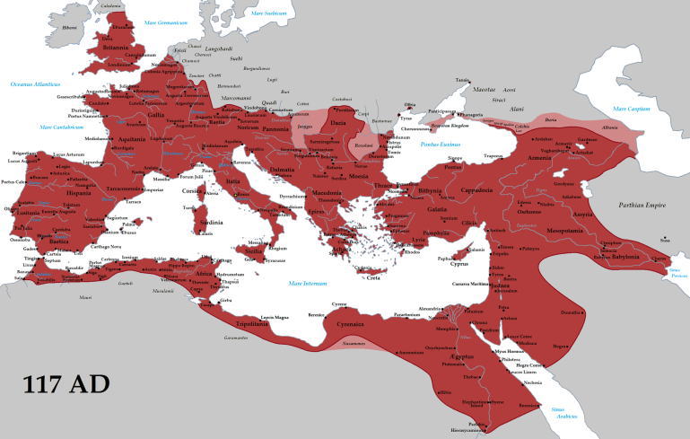 ローマ帝国最大版図